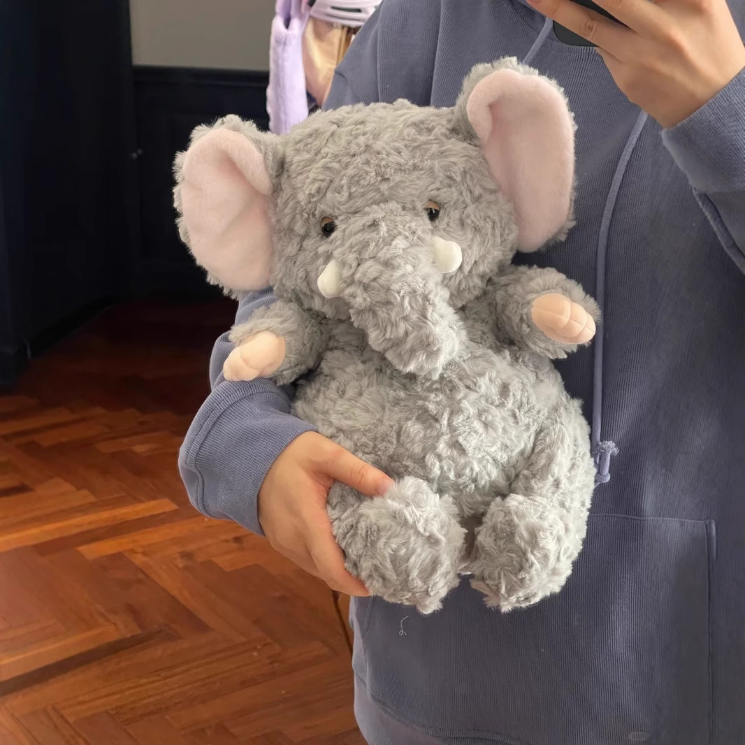 新款懒懒系列大象公仔可爱狐狸毛绒玩具企鹅安抚玩偶小猪生日礼物