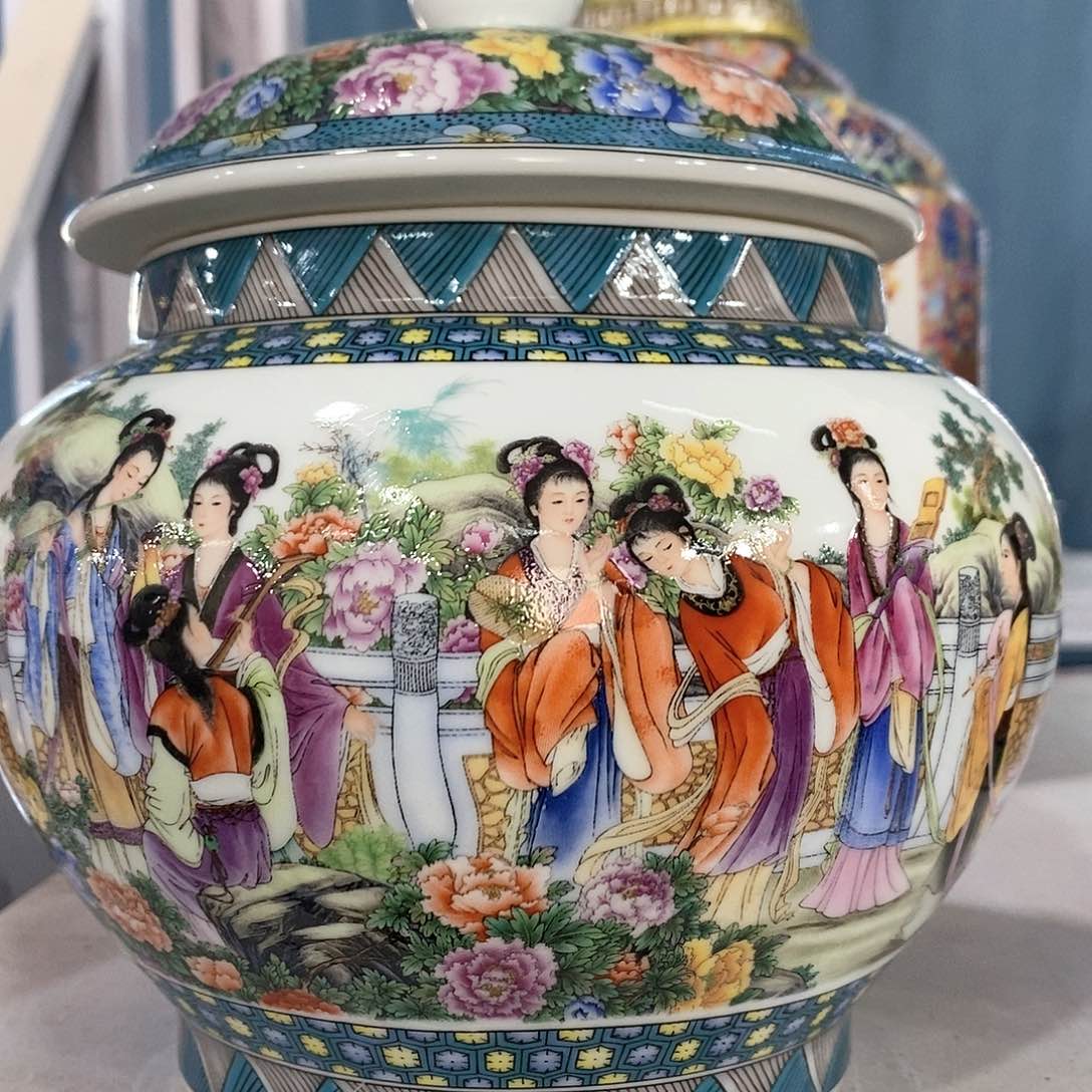 摆件景德镇陶瓷花瓶摆件