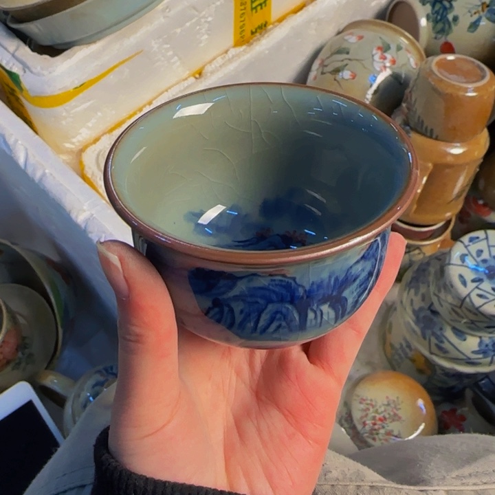 瓷片景德镇陶瓷手工手绘