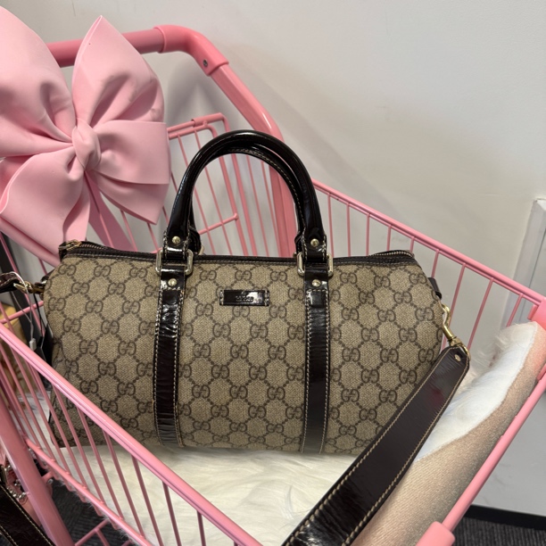 95新 GUCCI/古驰 老花波士顿肩带款/2508