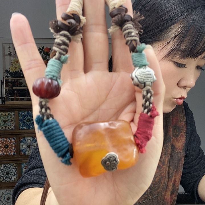 蜜蜡项链未镶嵌项链