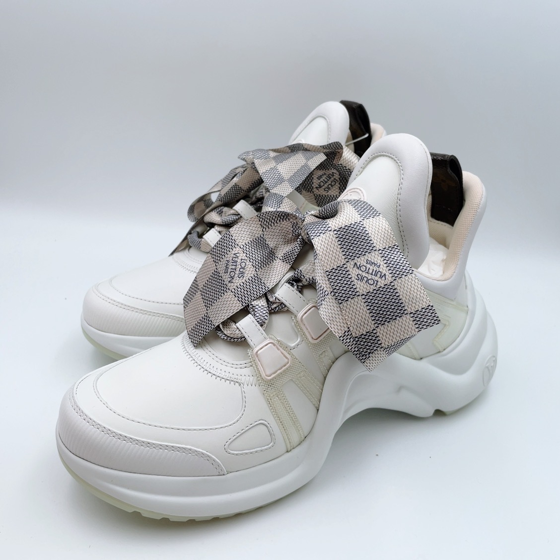 99新 LouisVuitton/路易威登 37.5码丝带拱桥老爹鞋my693