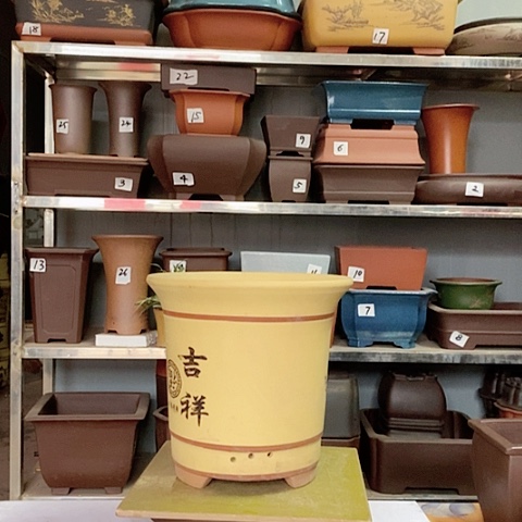 红陶宜兴紫砂花盆
