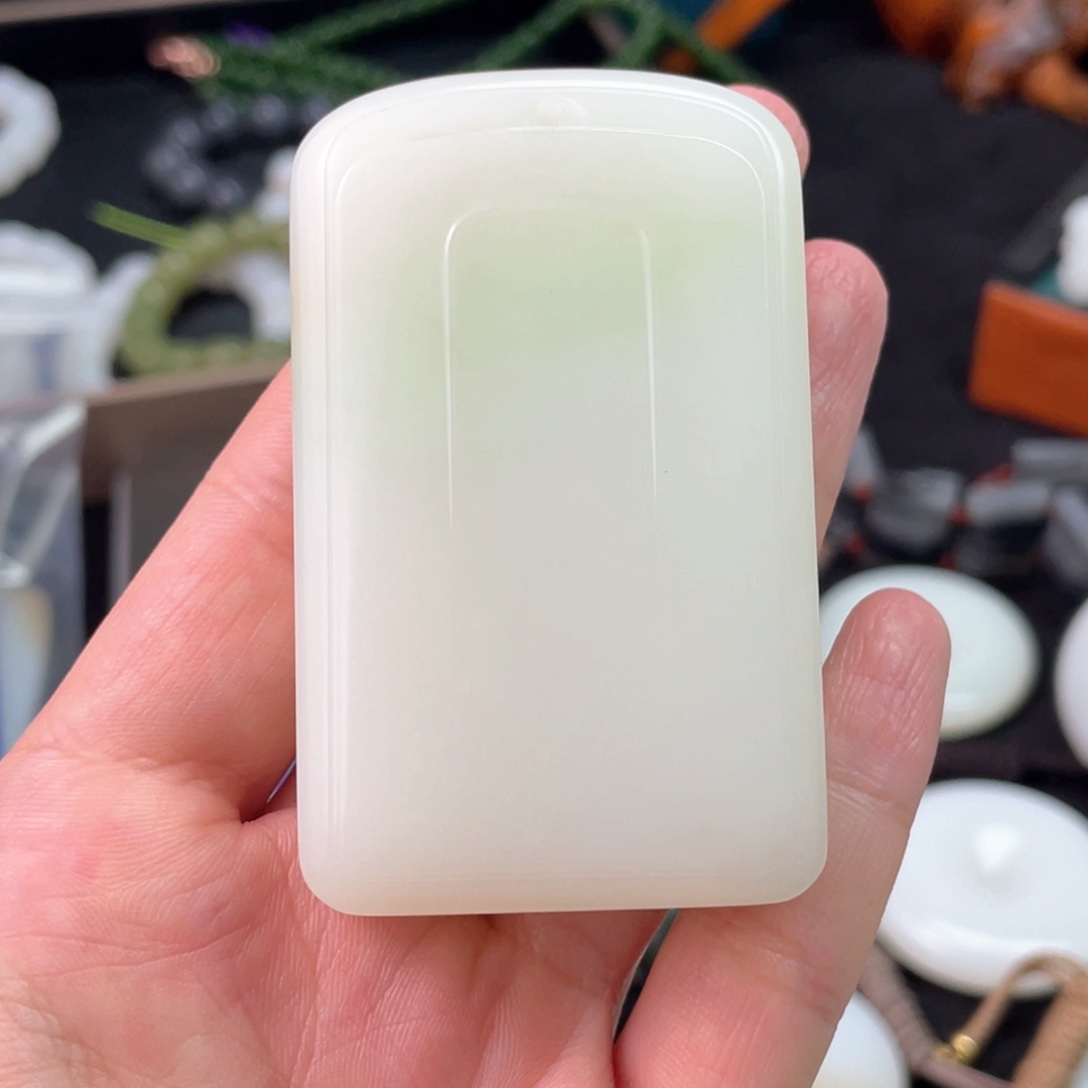 和田玉挂件未镶嵌泉**咚