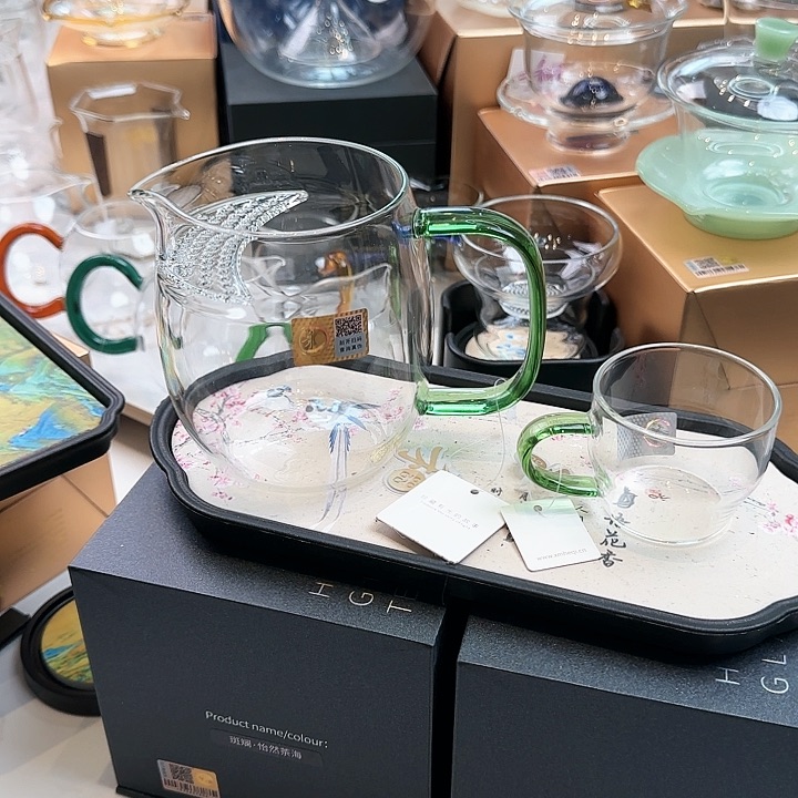 禾器湖绿色澄然月牙款加小杯