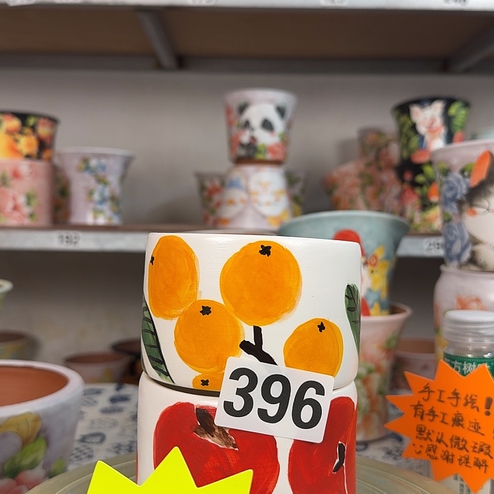 景德镇手绘多肉花盆