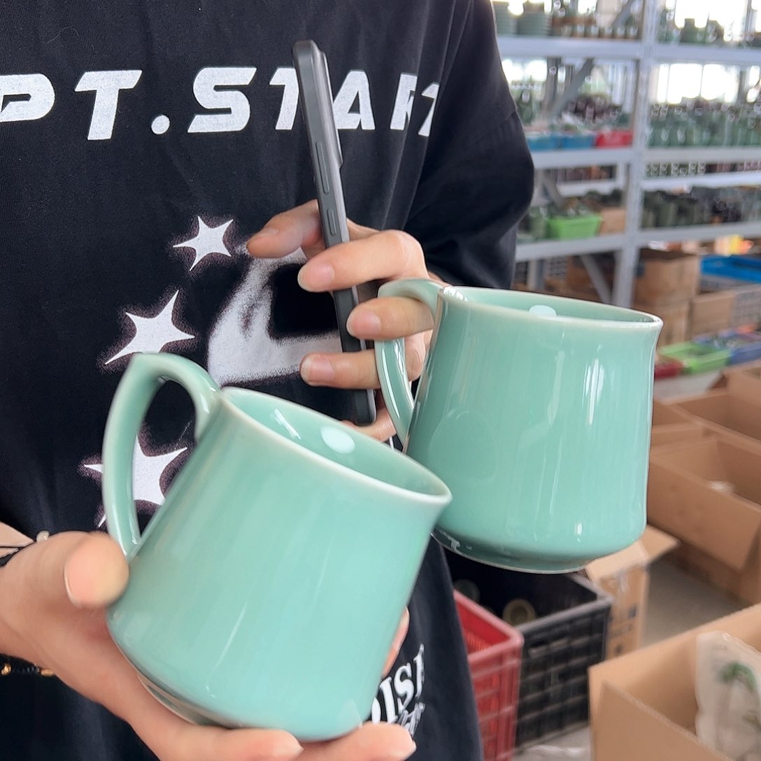 龙泉云间青瓷小米茶器