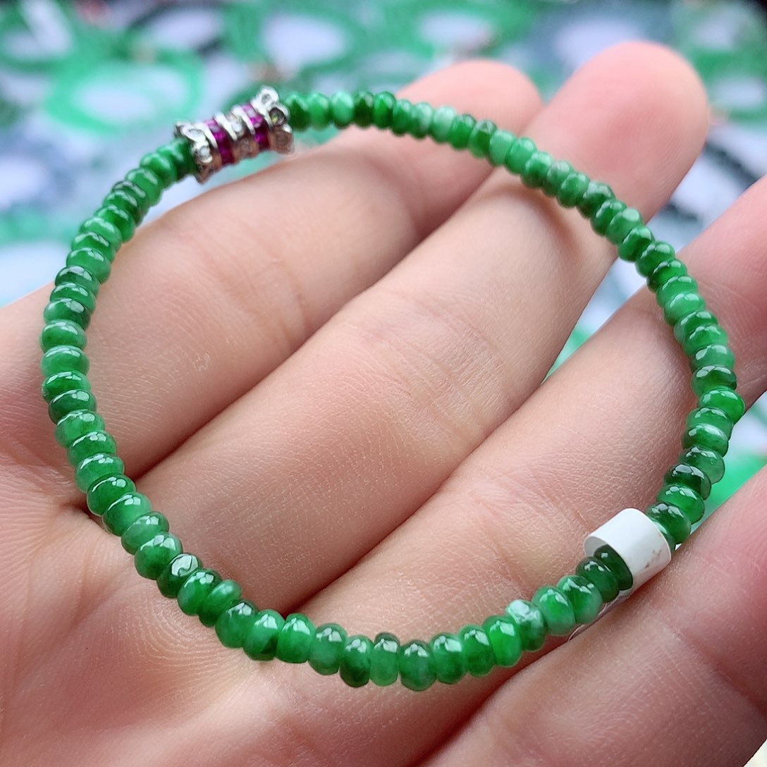 未镶嵌手链翡翠手串