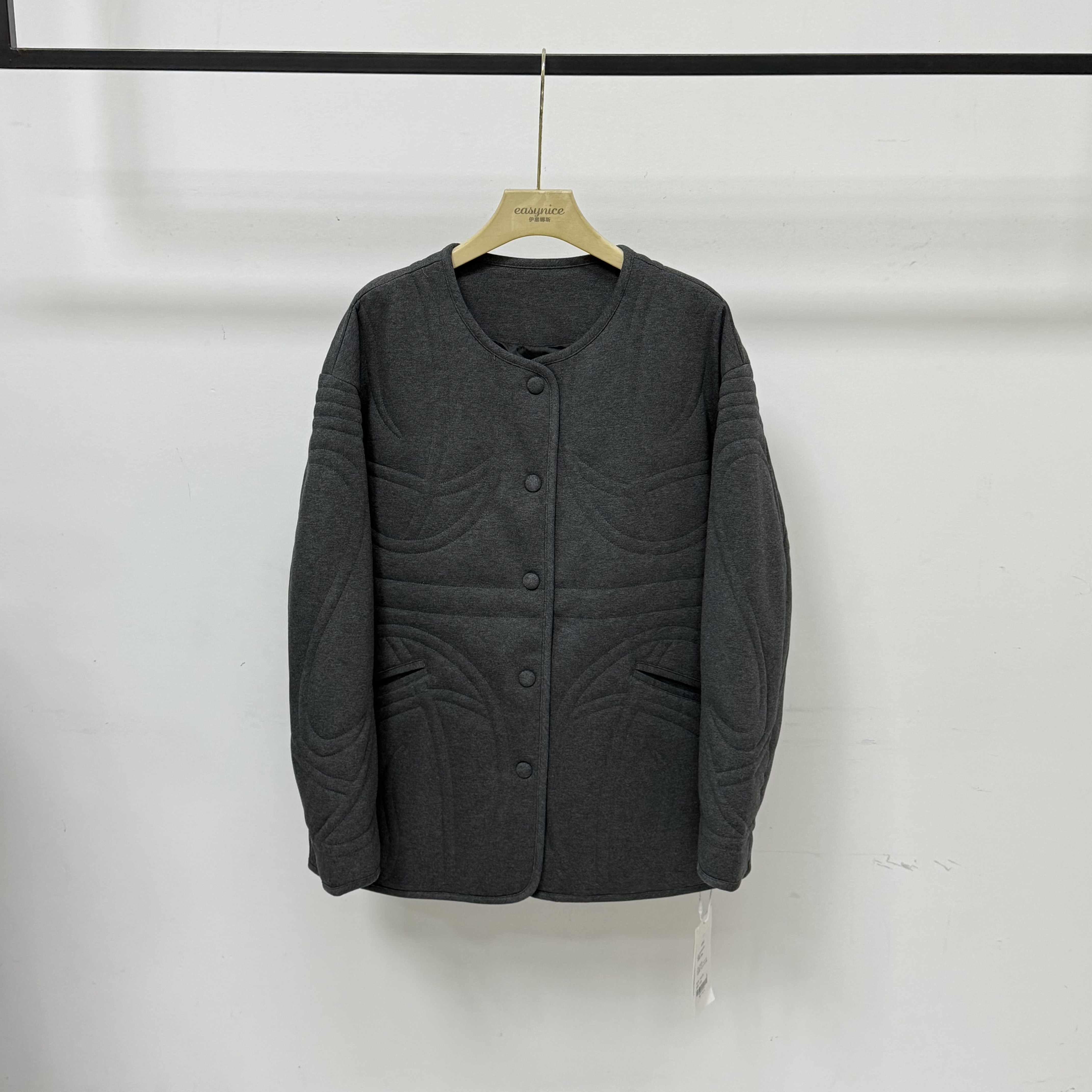 【90鸭绒】休息那百搭宽松显瘦单排扣加厚羽绒服外套  QD-15020