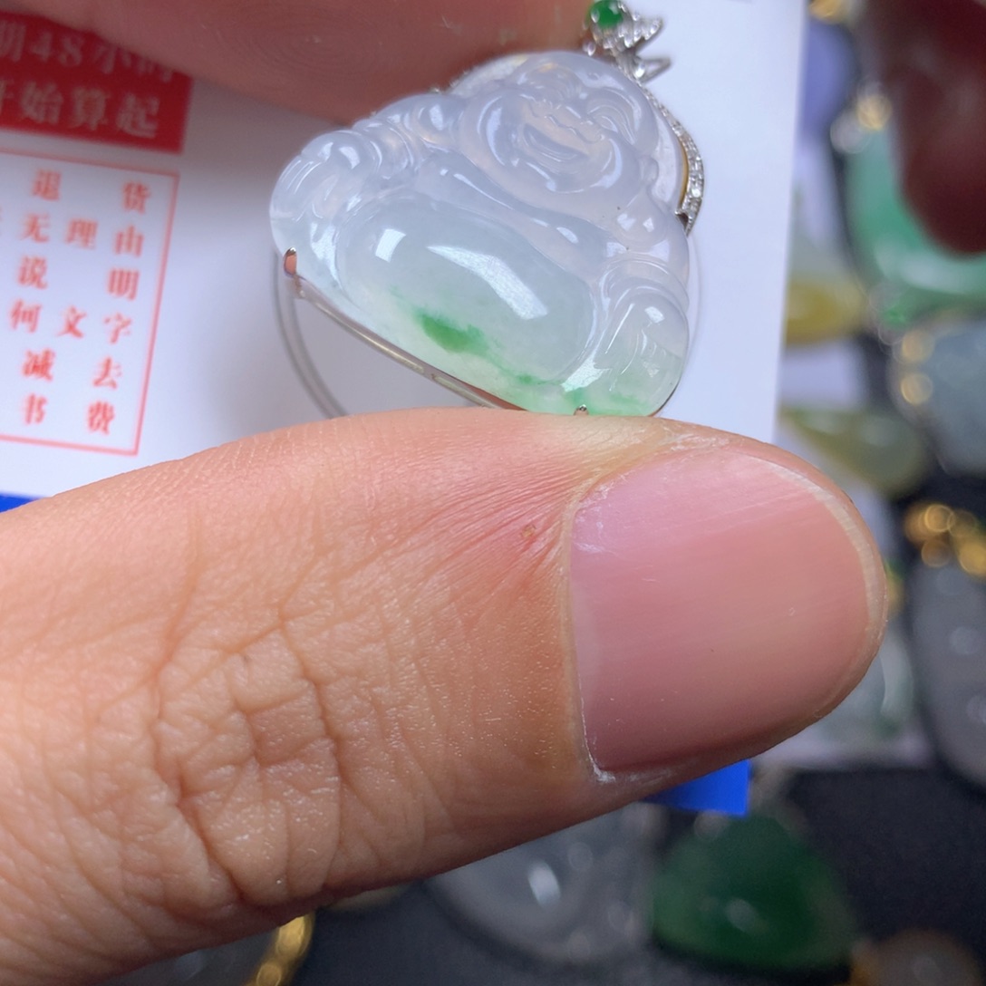 【闪购商品】翡翠颈饰18K金镶嵌翡翠