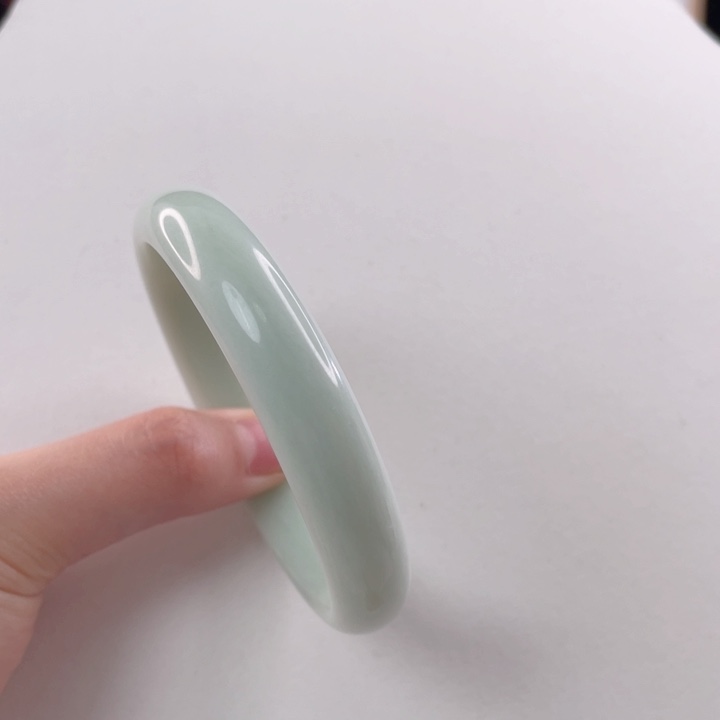 蓝田玉（蛇纹石化大理石玉）手镯未镶嵌以*～