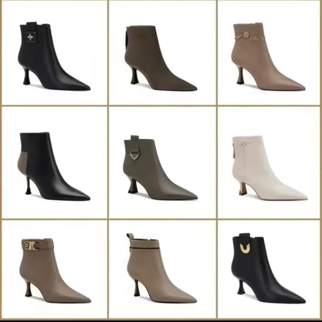 YXSG801百搭休闲气质时尚粗跟时装女士短靴2