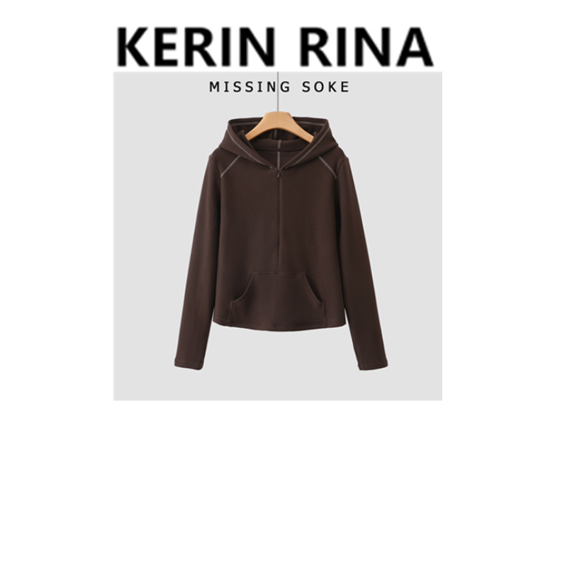 Kerin {立体撞色美学}--精品好物撞线连帽打底