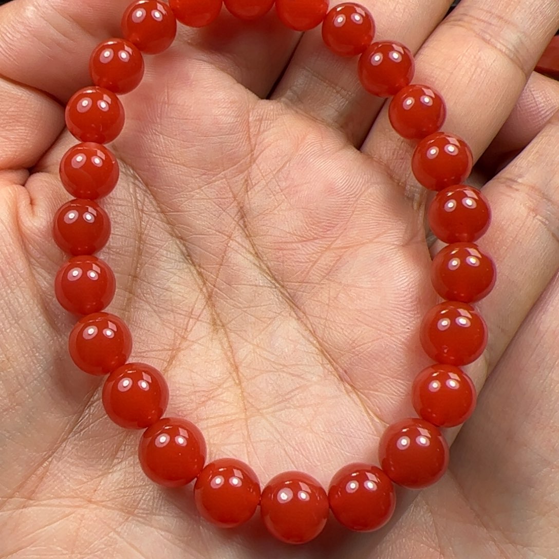 南红玛瑙珠子未镶嵌