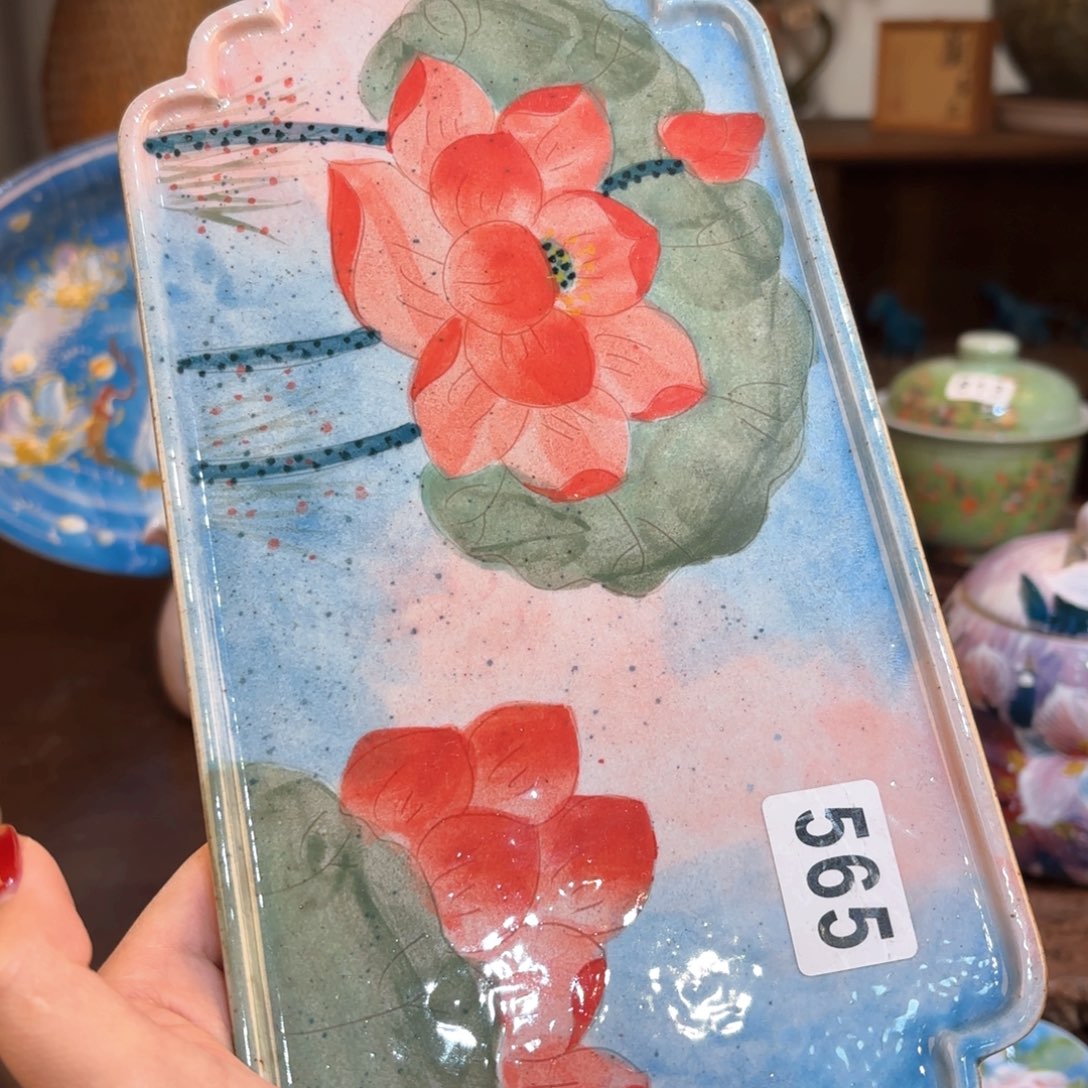 景德镇手绘高温釉下彩陶瓷茶具