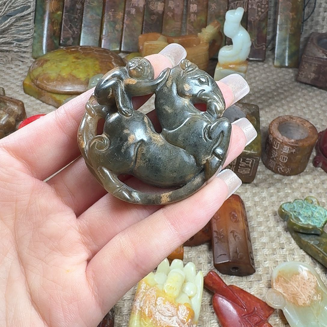 白玉菩提吊坠挂件