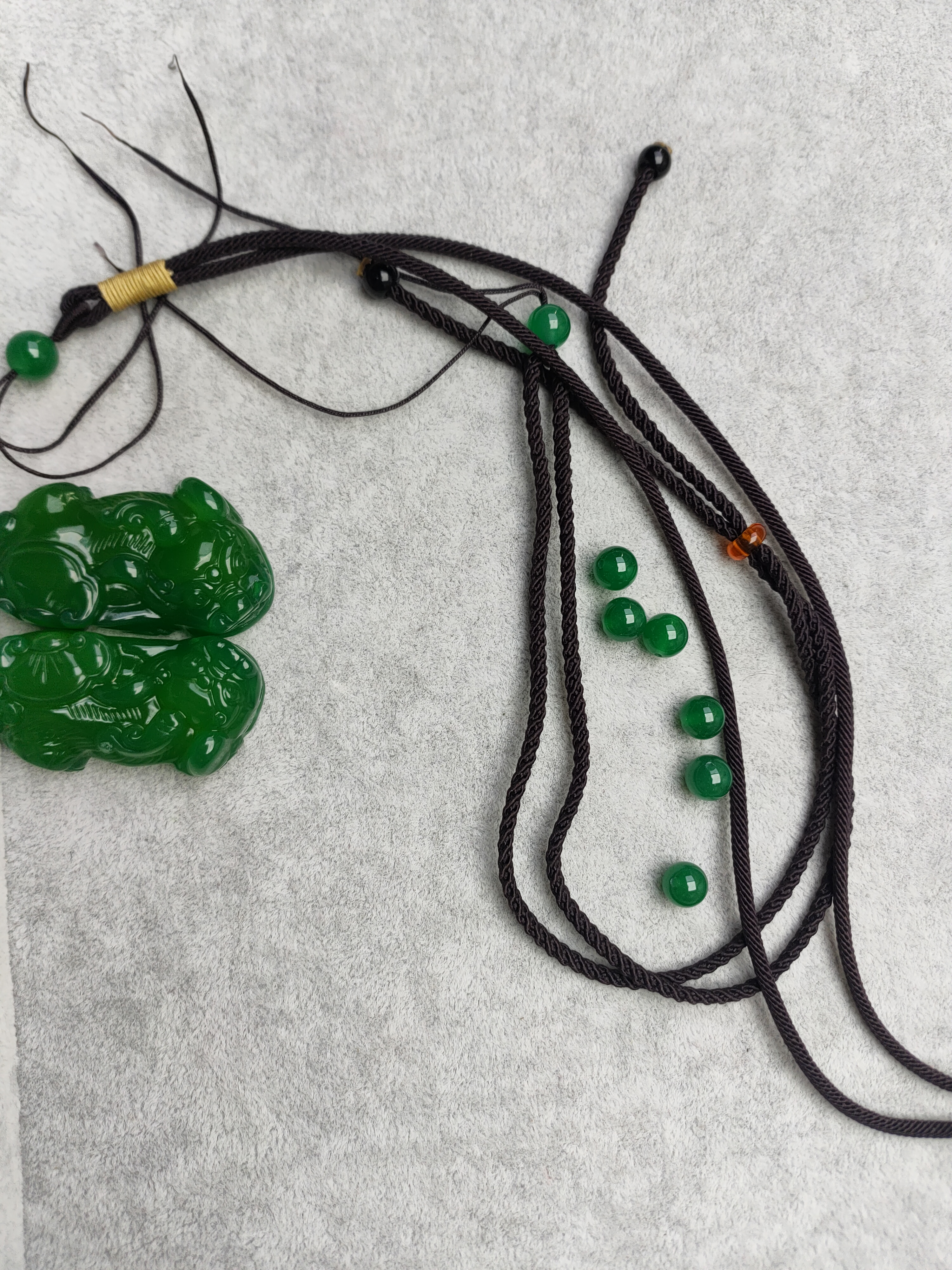 玉髓貔貅加绳子男女同款