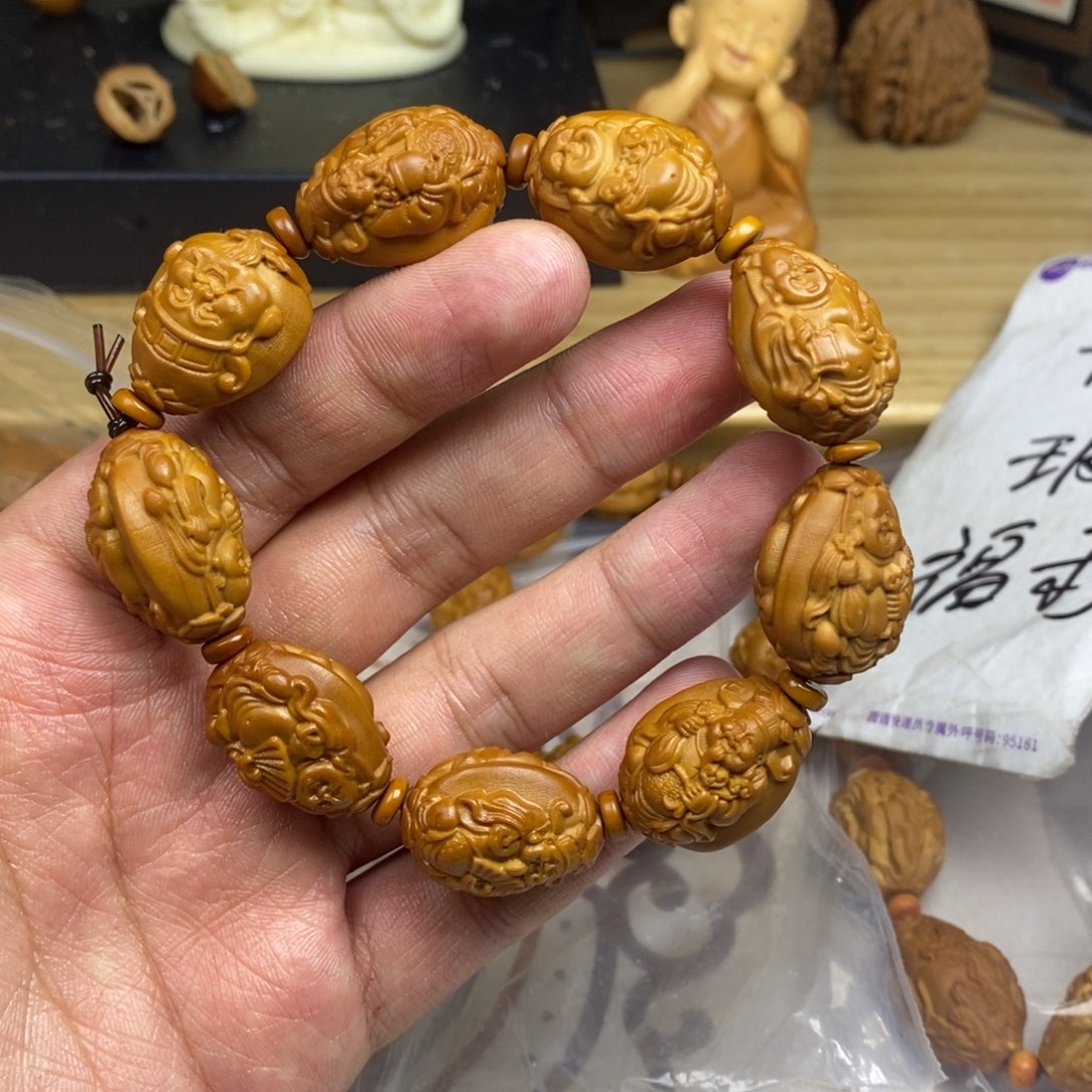 橄榄核手串/手链橄榄核雕刻工艺宇