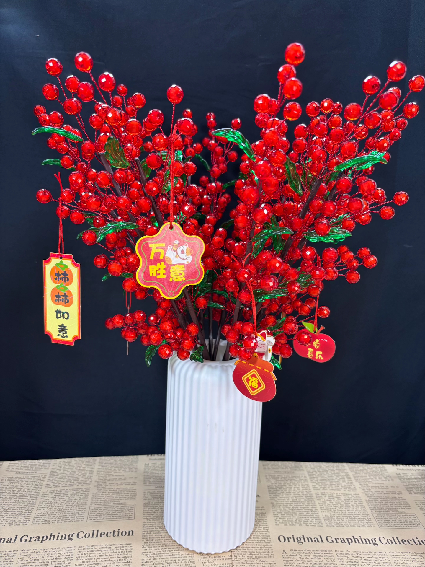 热卖爆款 一路长虹发财果摆件 手工DIY制作材料包【送8图新年贺卡】