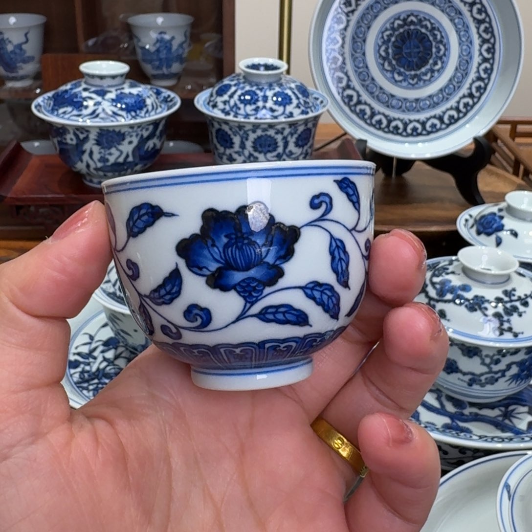 摆件景德镇雯华堂杯杯