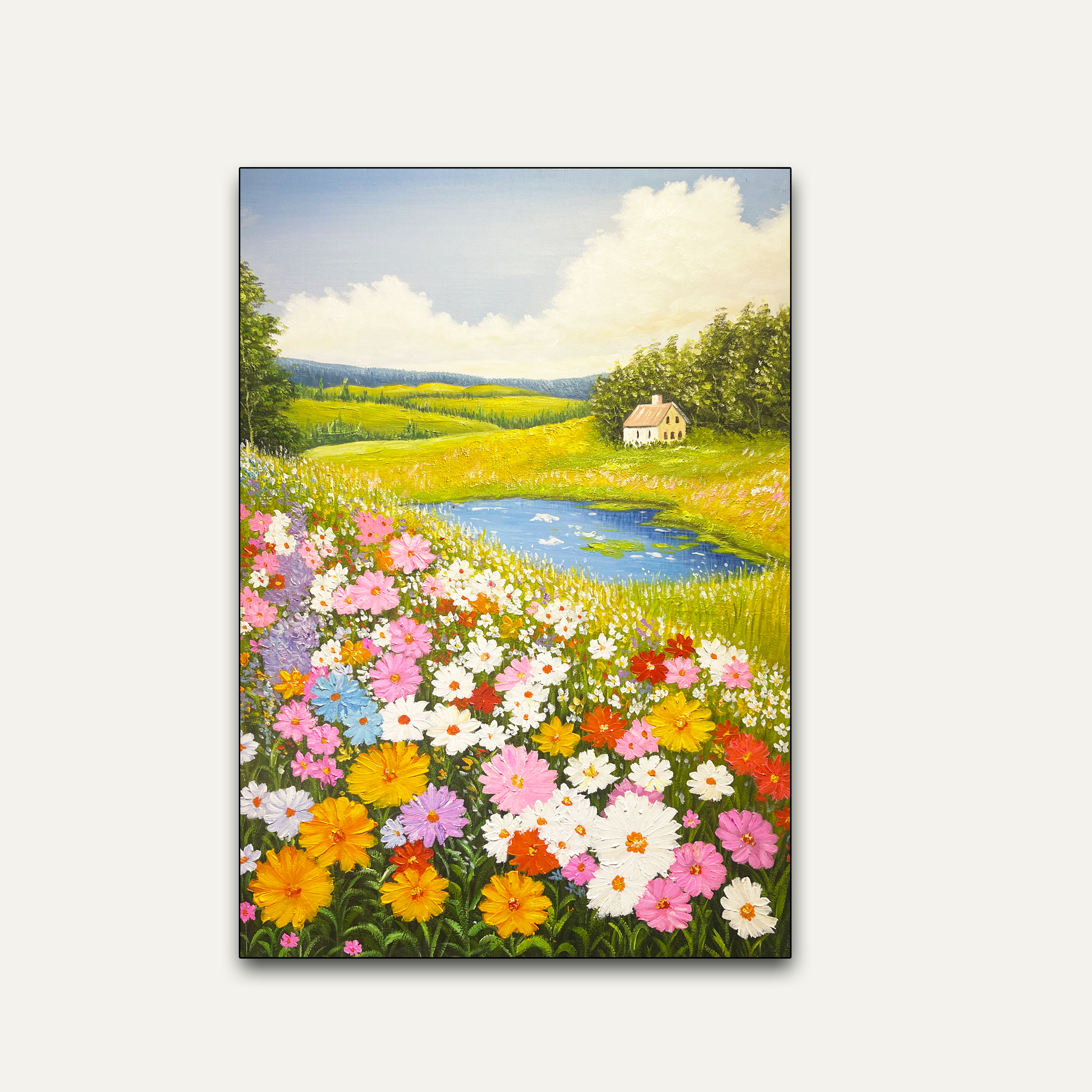 【花海】80*120风景轻奢简约大气客厅沙发背景墙装饰画壁画玄关挂画