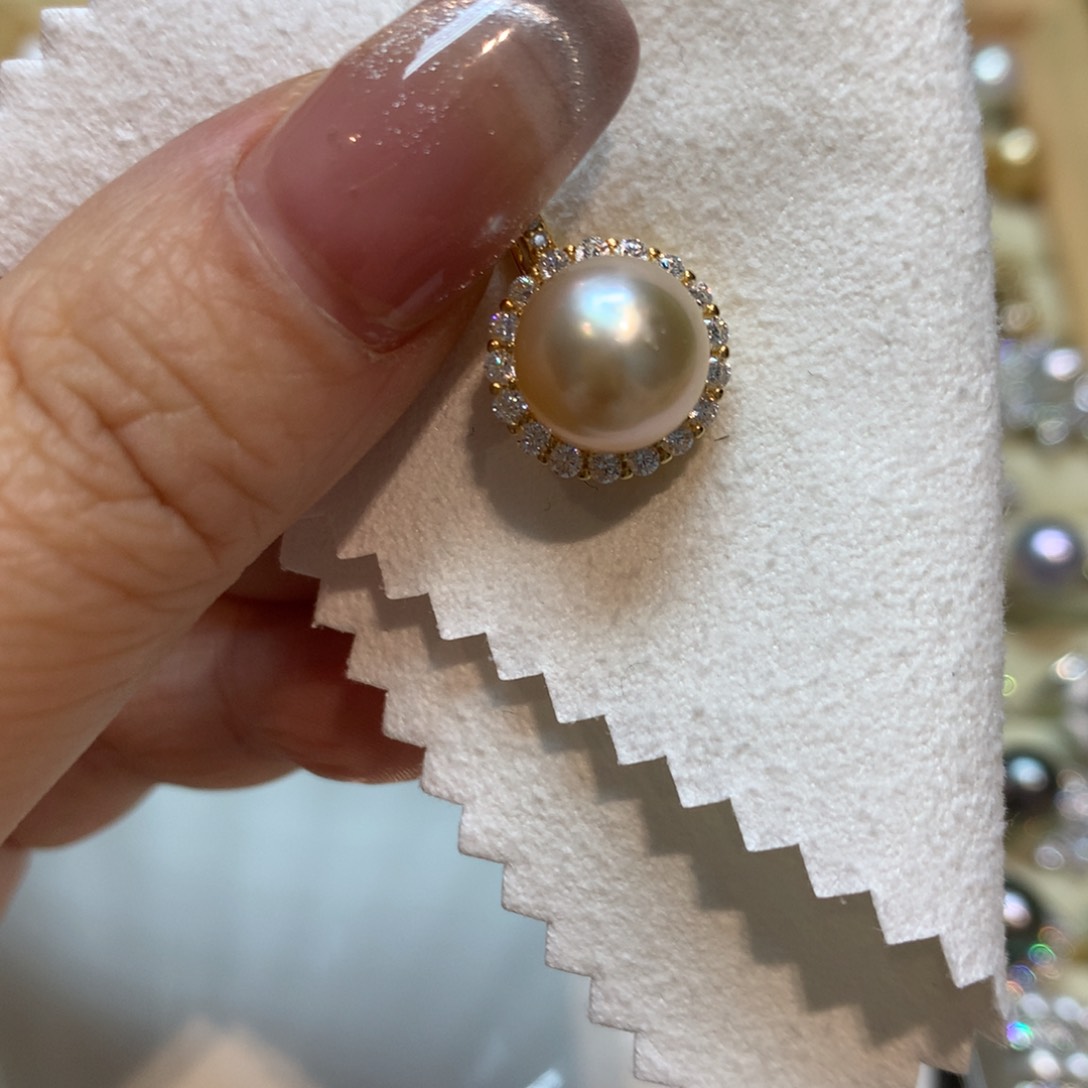 海水珍珠颈饰银S925镶嵌