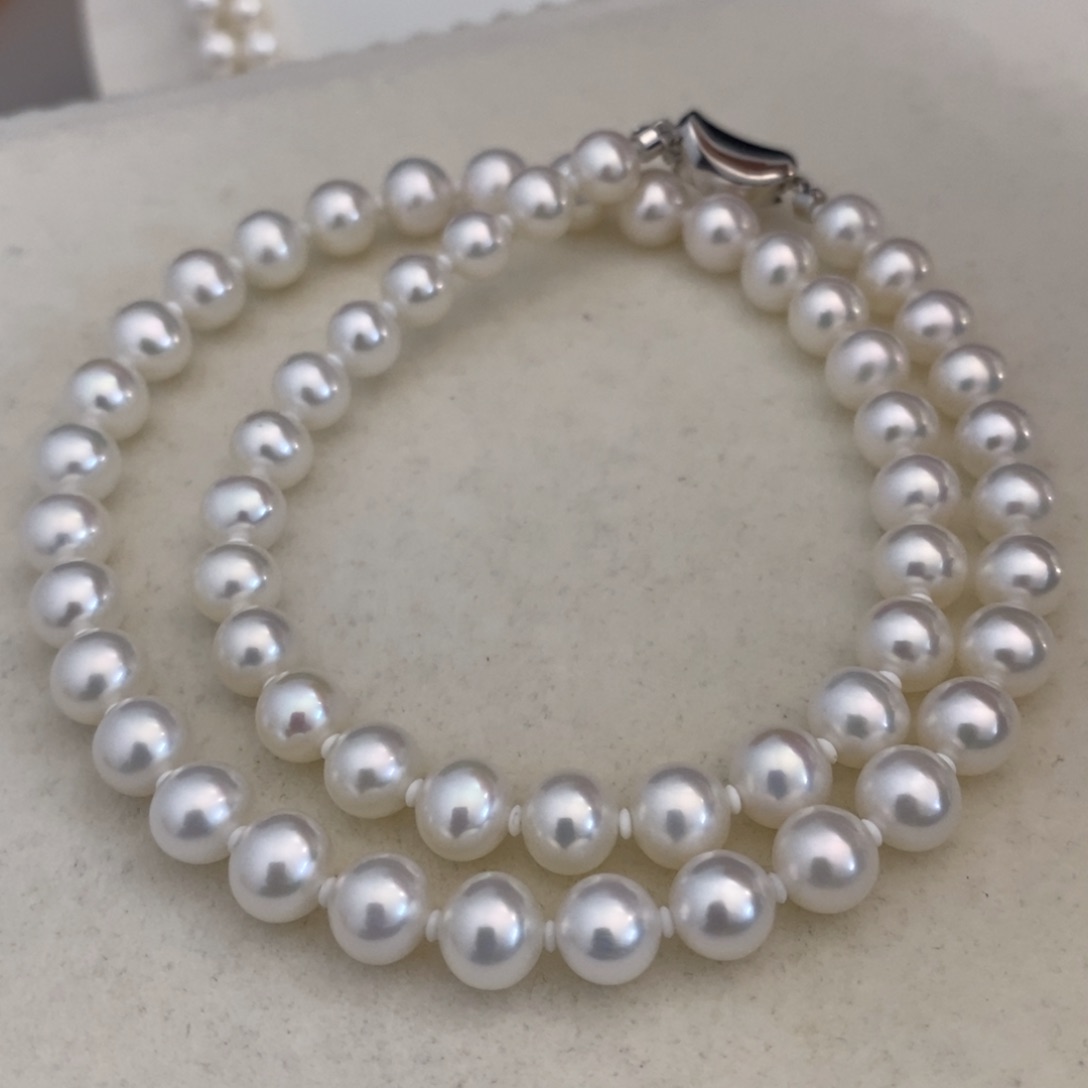 淡水珍珠项链银S925镶嵌