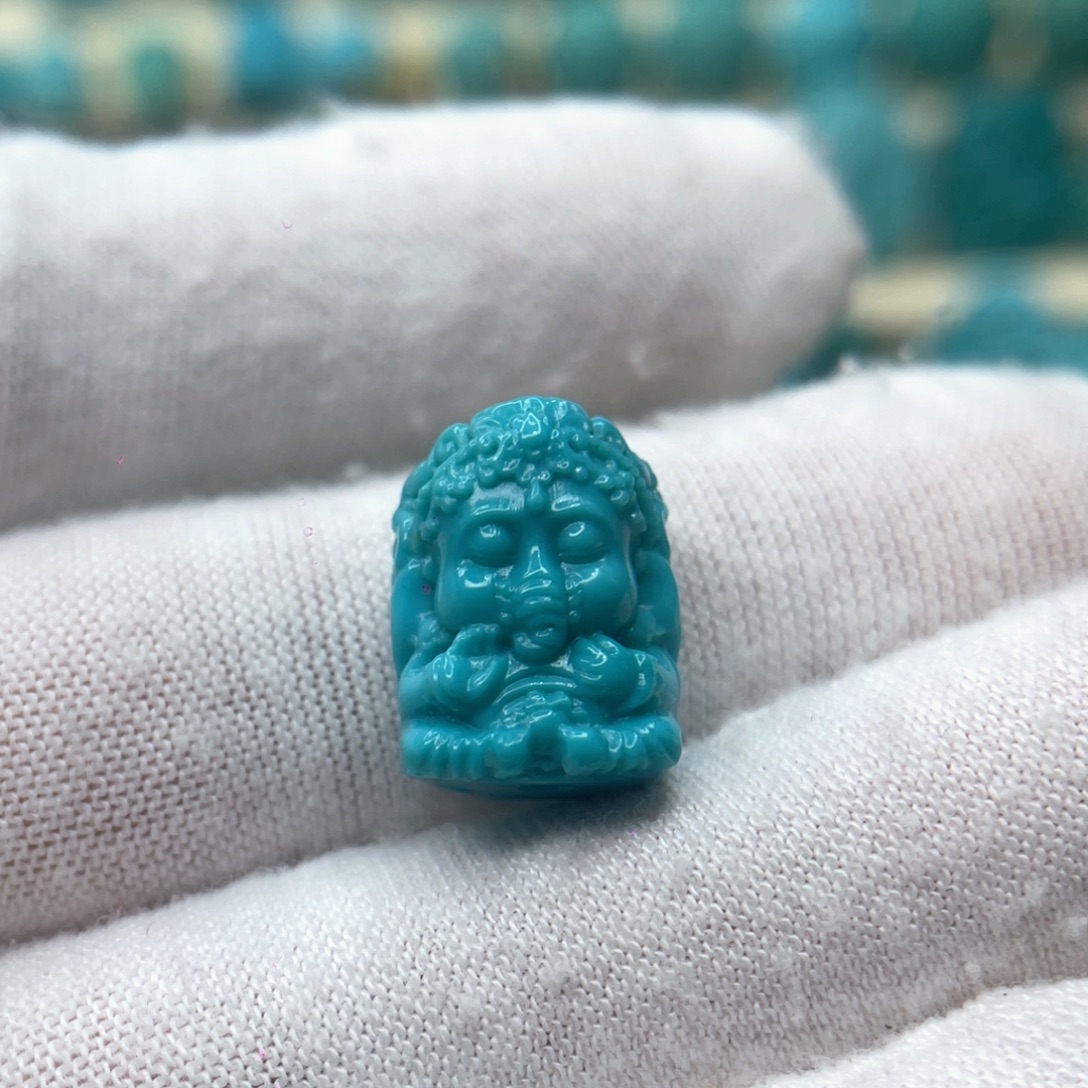 未镶嵌绿松石颈饰卡11.5-15-9.8