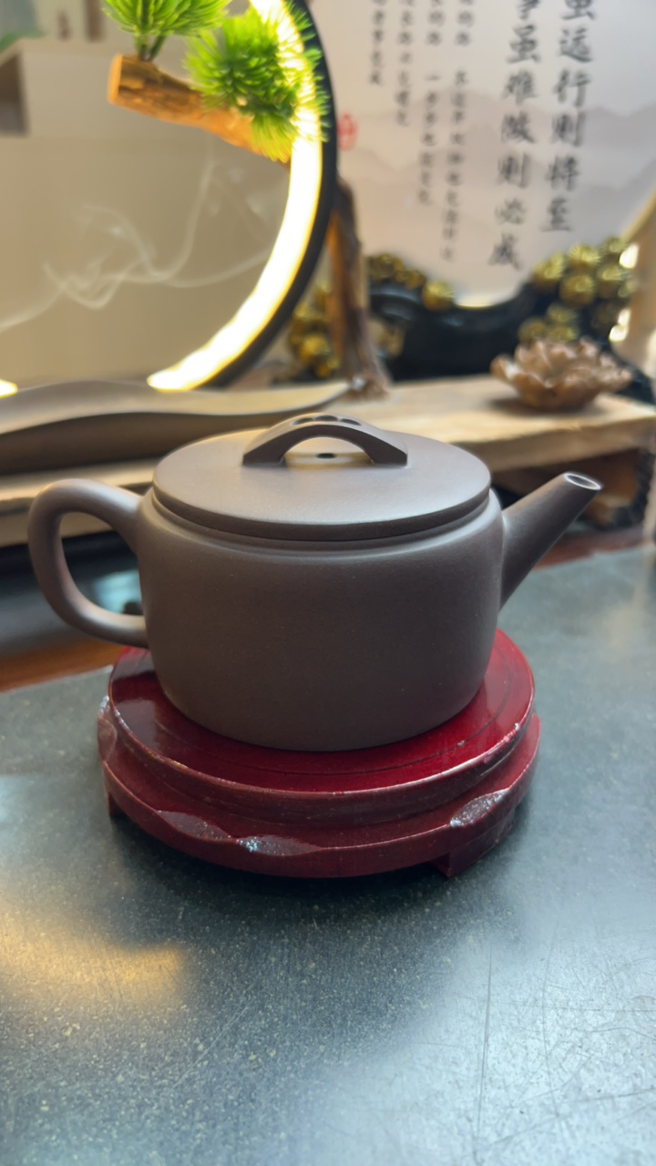 紫茄泥料，汉瓦壶