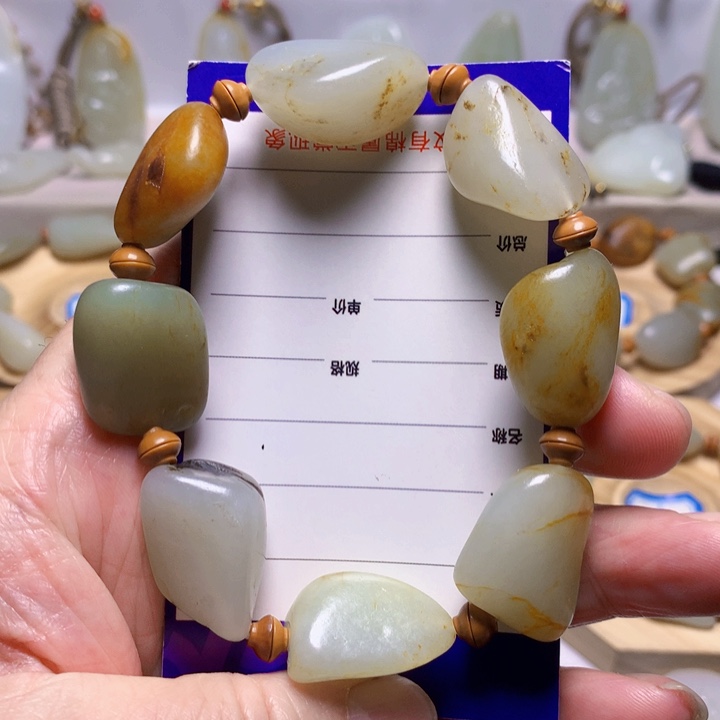 和田玉（白玉）手串未镶嵌幼***大