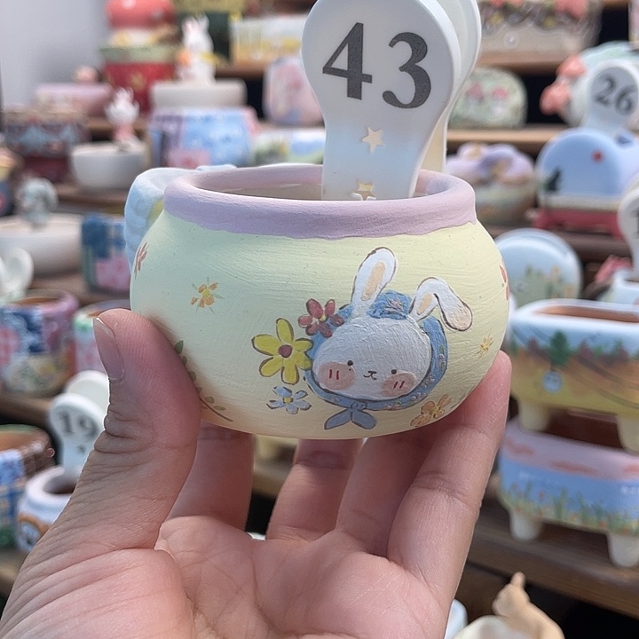 43…….手工手绘花盆