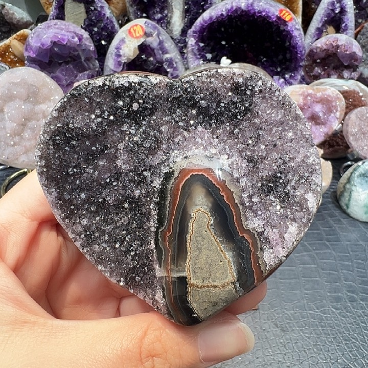 紫晶珠宝半成品未镶嵌