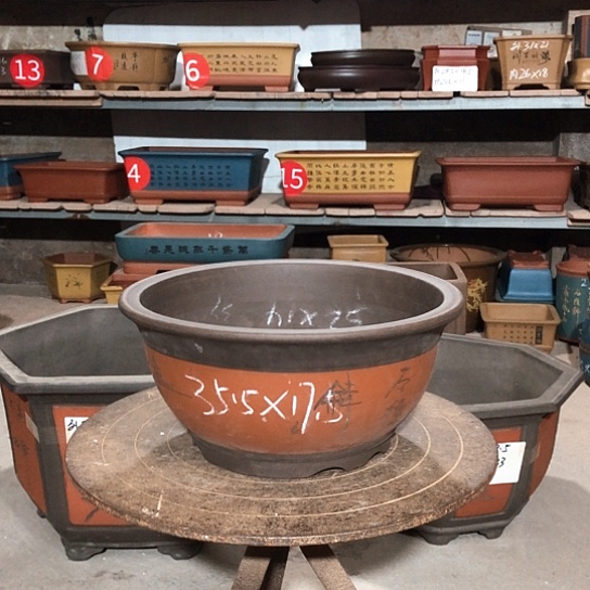 紫砂紫砂花盆包邮