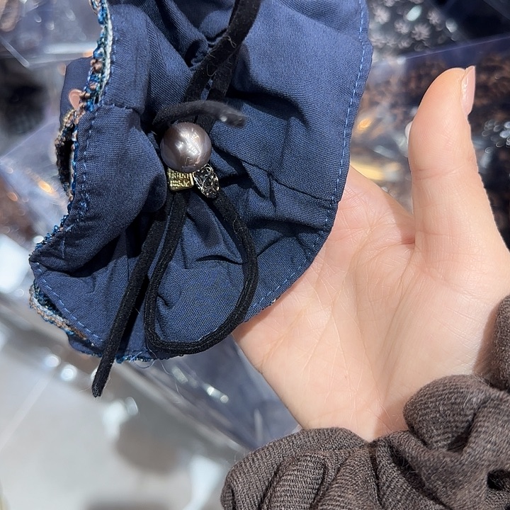 三醋酯纤维蓝色发圈-71