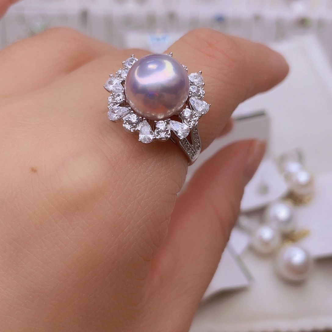 浅***.戒指银S925镶嵌淡水珍珠