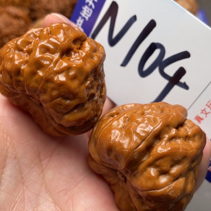 文玩核桃把件蛙蛙41尺