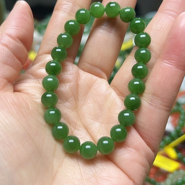 和田玉（碧玉）未镶嵌手链