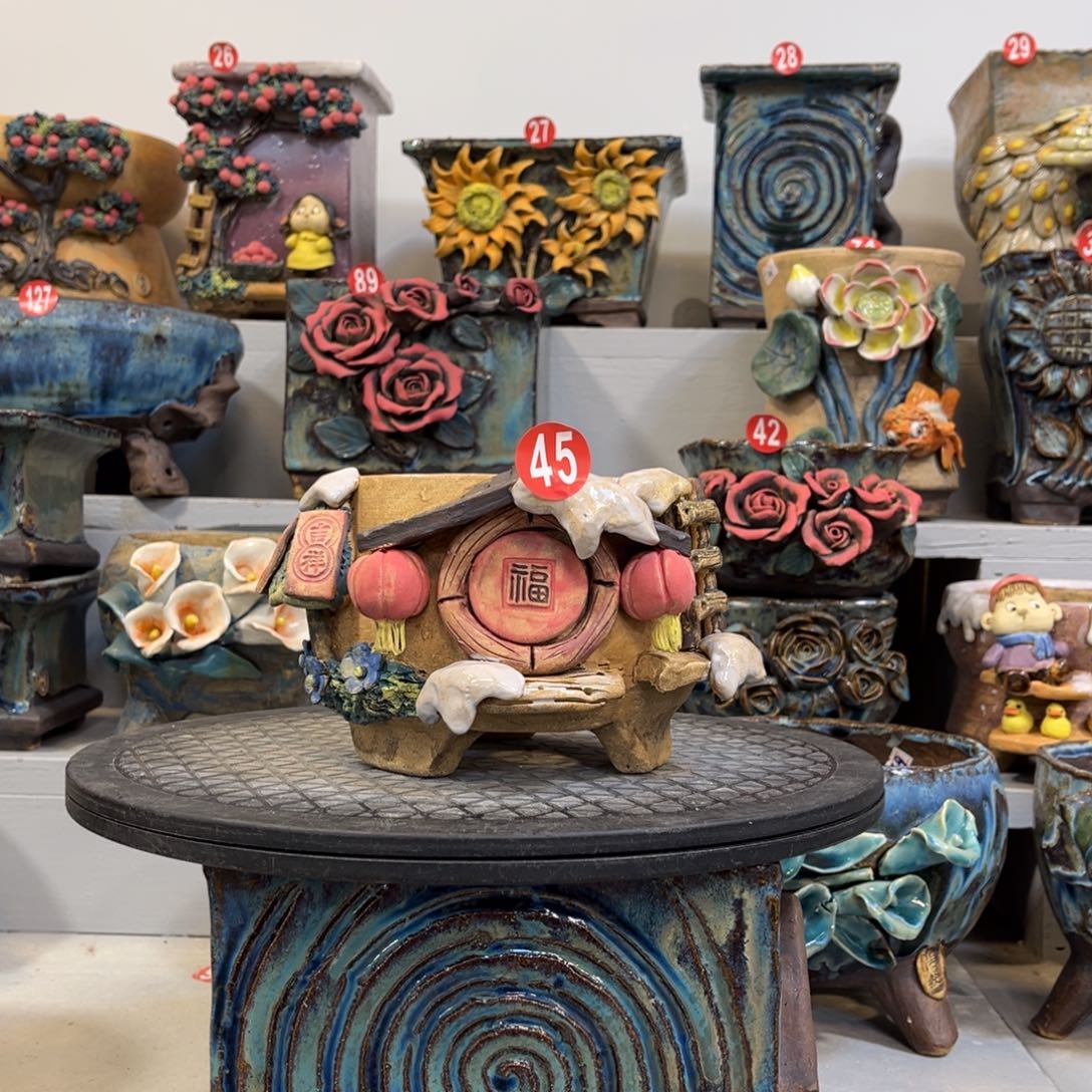 陶瓷山*45 号陶然花盆福利