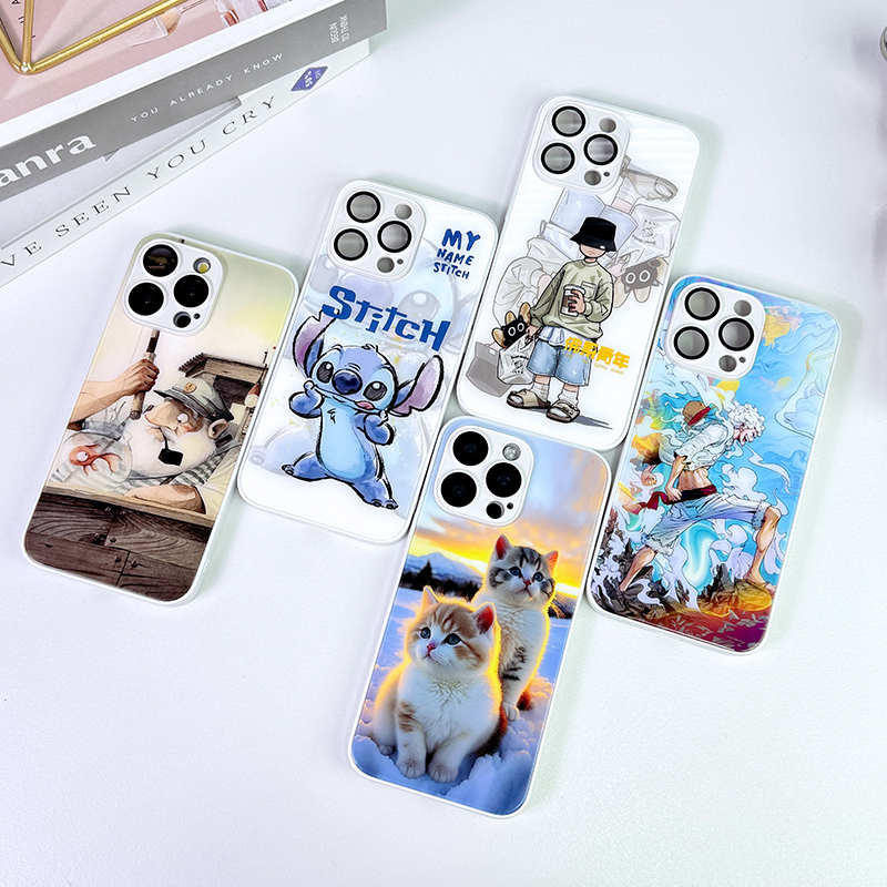 【汇魔法】形态路飞潮男卡通炫酷适用苹果17promax16手机壳玻璃