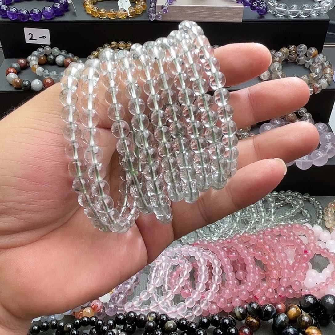 水晶手链未镶嵌卡6+翠幽灵