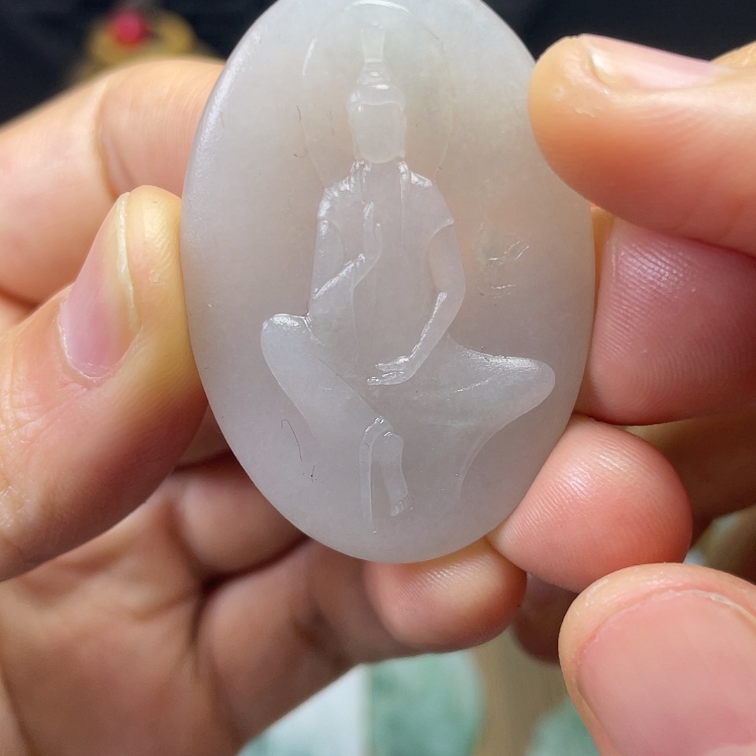 定制翡翠未镶嵌无相佛