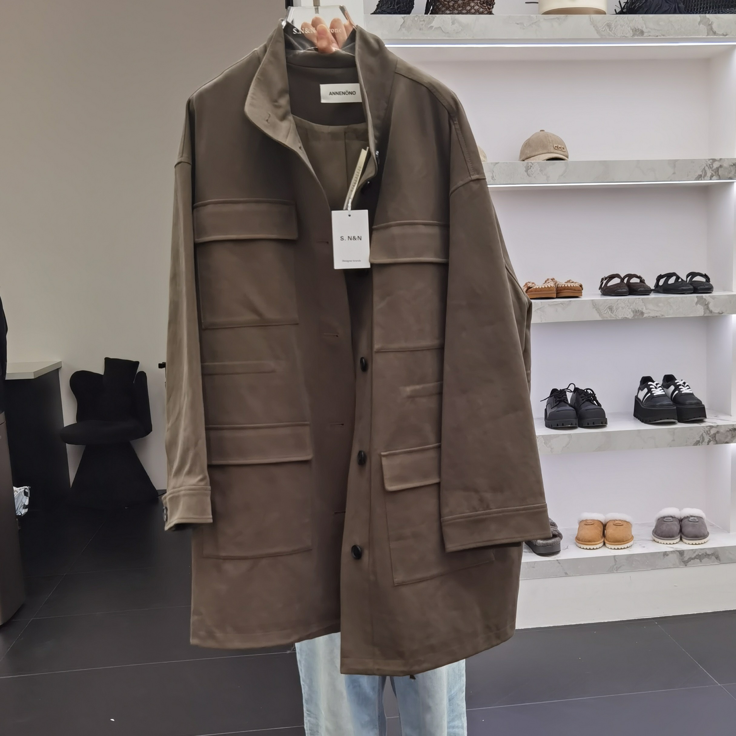 ANNENONO设计师品牌短款休闲风衣