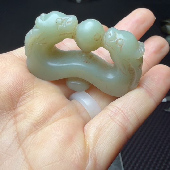打***嚏古玉老玉收藏珍品挂件