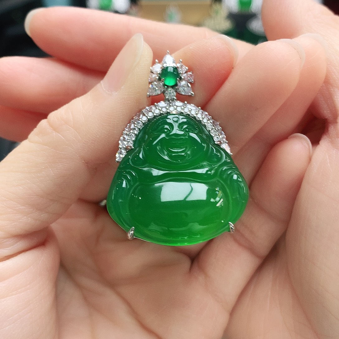 玛瑙/玉髓吊坠银S925镶嵌