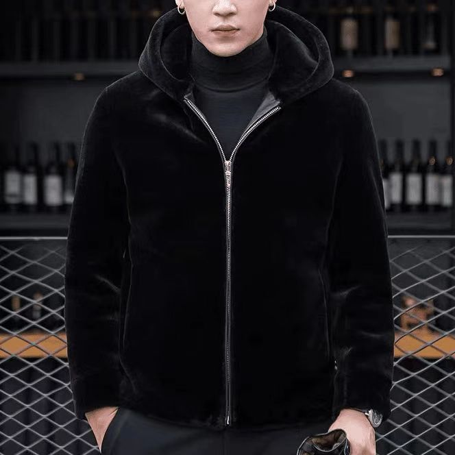 新款时尚帽款男士外套11-28