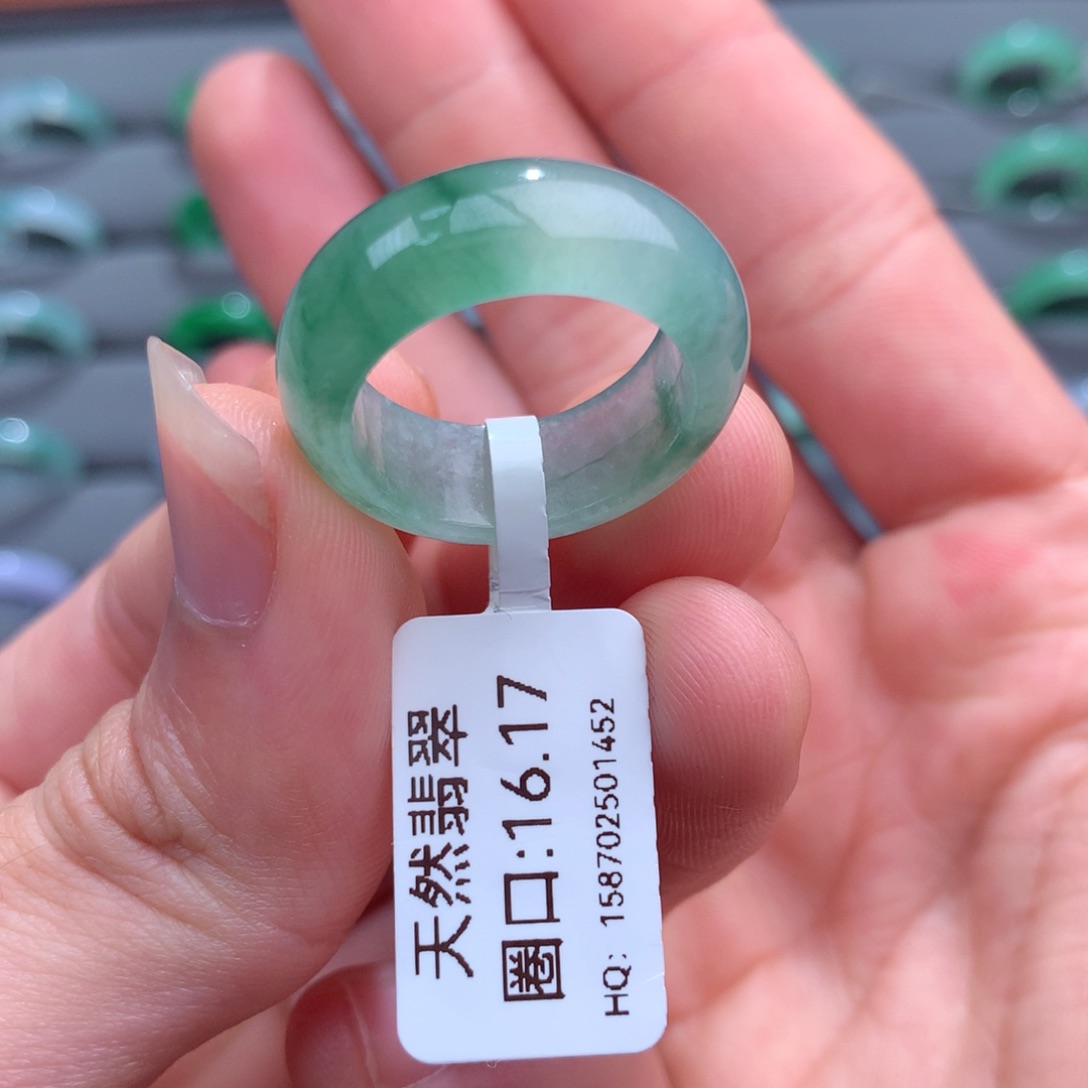 翡翠戒指未镶嵌天然