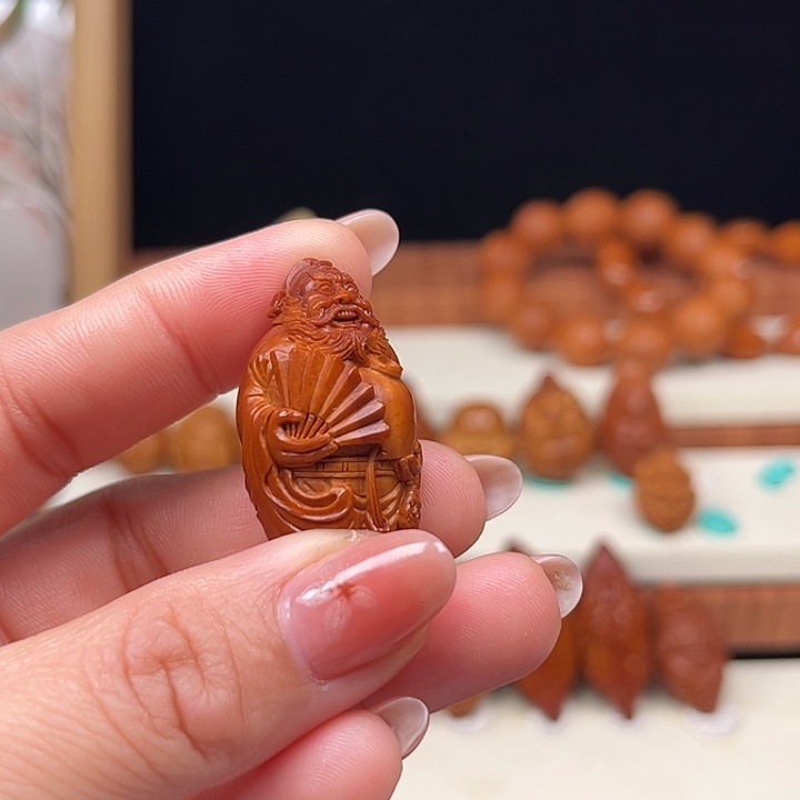 橄榄核手串/手链有瑕钟馗