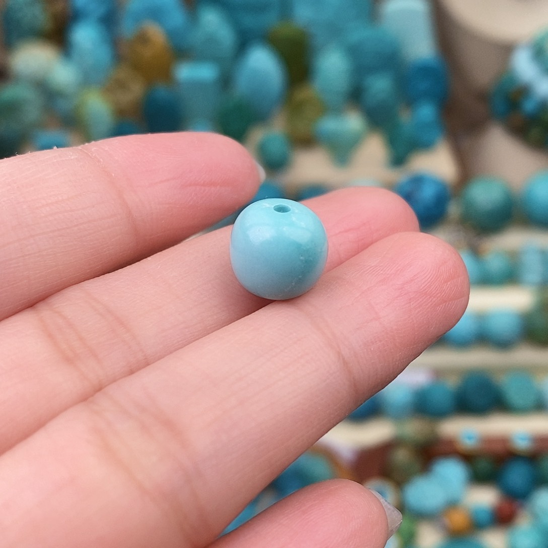 绿松石珠宝奇石未镶嵌9.8