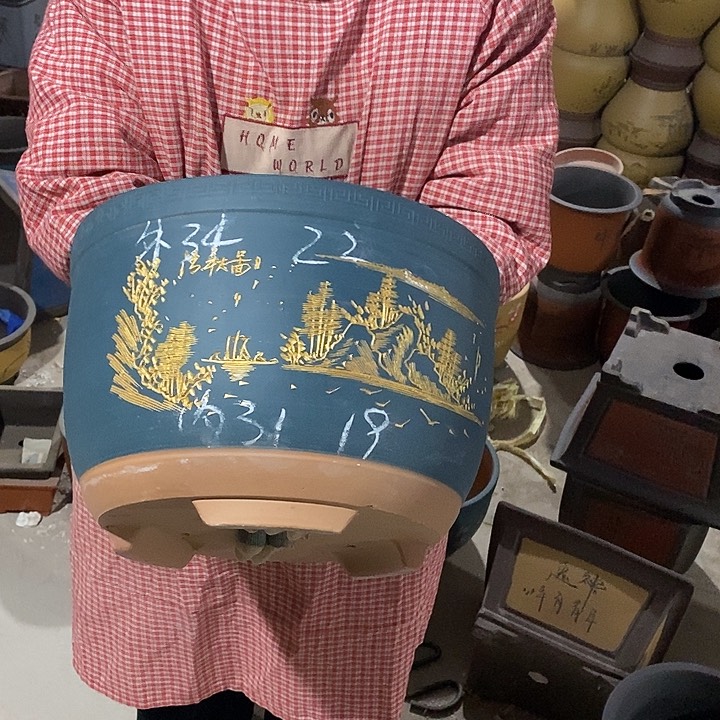 紫砂花盆紫砂花盆