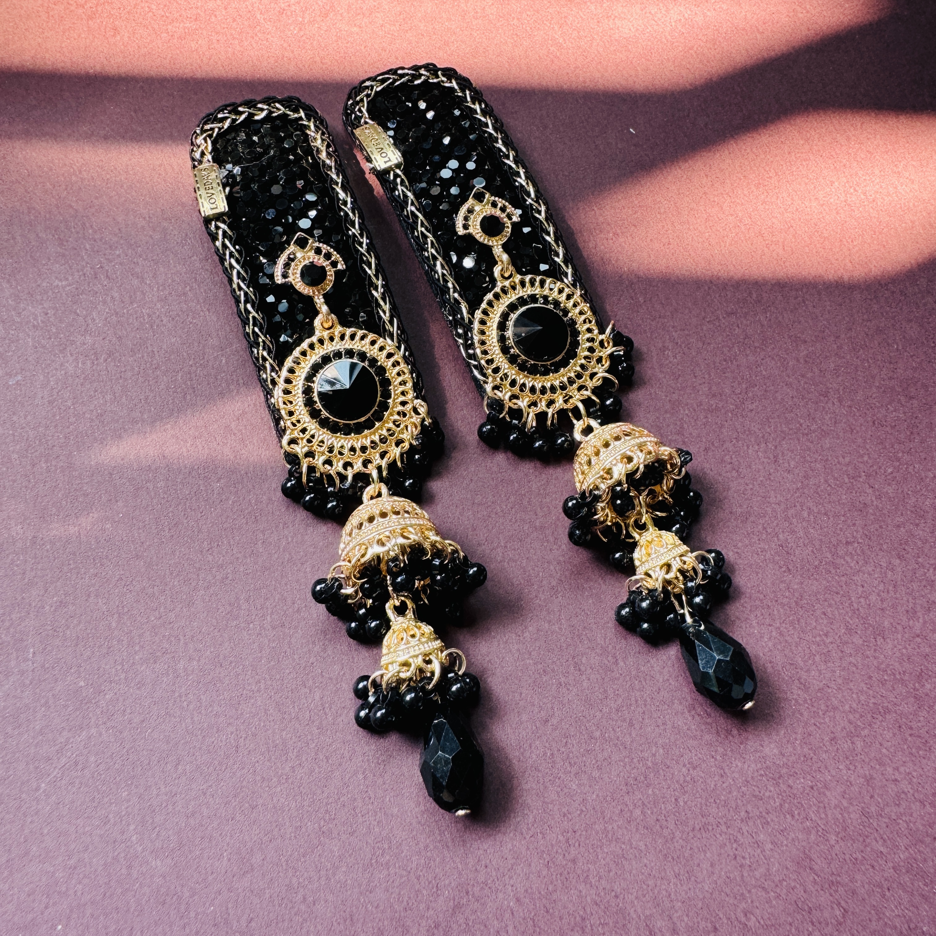 weixiang/薇香257原创设计发夹长款铃铛流苏经典百搭重工发夹